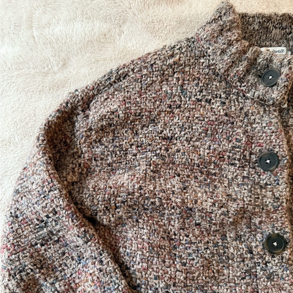 Madewell Sadler Cardigan Sweater Merino Wool-Blend Size S - Picture 8 of 12